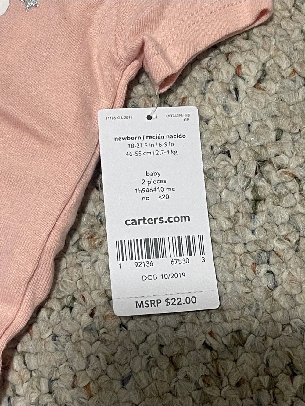 Carter's Baby Girls Pink 